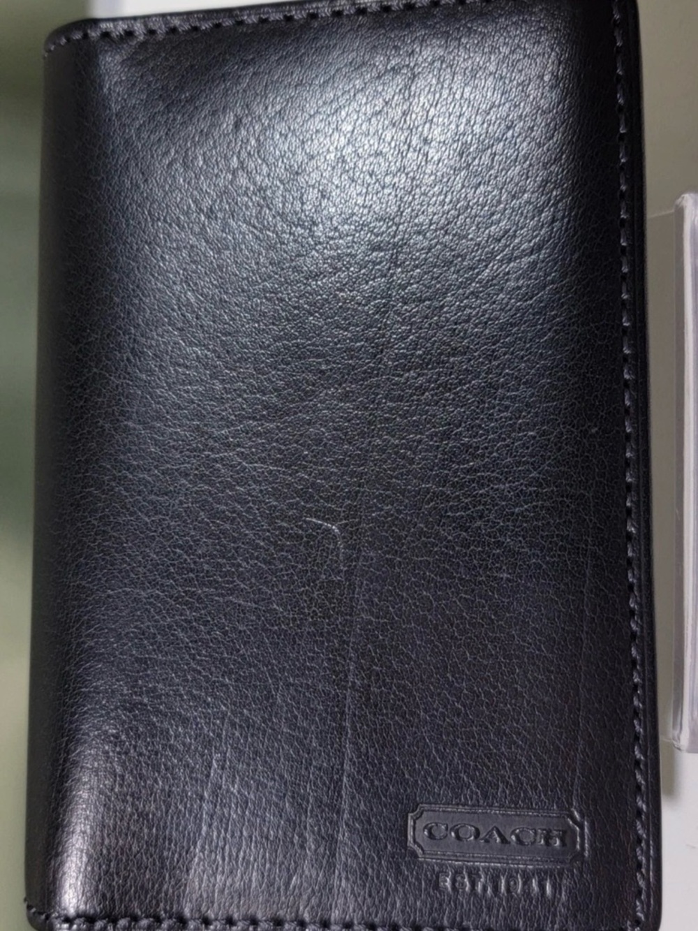 Vintage COACH Bifold Wallet All Leather Made In INDIA.